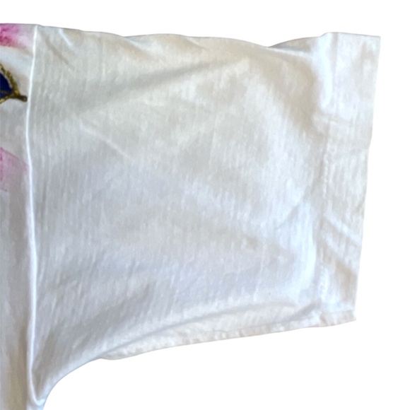 Vintage 1990 Cesucci Handpainted Glitter and Jewels Art T Shirt One Size - Picture 7 of 9